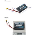 Radiomaster 2S 7,4 V 6200 mAh LiPo-Sender-Batterie JST-XH XT30 Boxe/TX16S Universalmodul Fernsteuerung FPV Renndrohne
